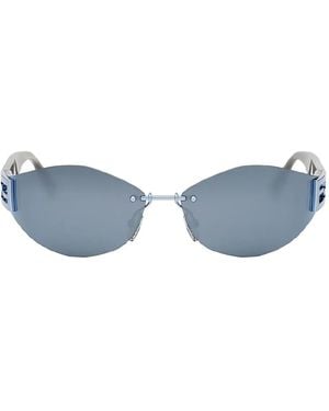 Fendi Geometric-Frame Sunglasses - Blue