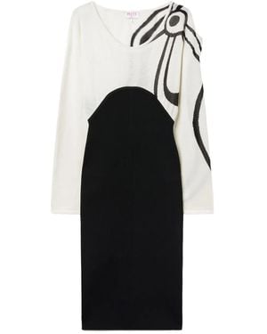 Emilio Pucci Abstract-Print Knit Dress - Black