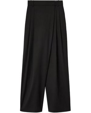 Ganni Pleated-Details Pants - Black