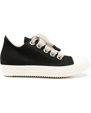 Rick Owens Lace-Up Low-Top Trainers - Black