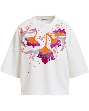 Essentiel Antwerp Hotanical Sweatshirt - White