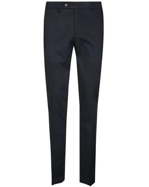 PT Torino Pantalon À Plis Marqués - Blue