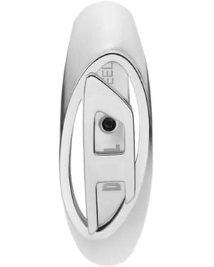 DIESEL Orecchino Con Logo - Bianco
