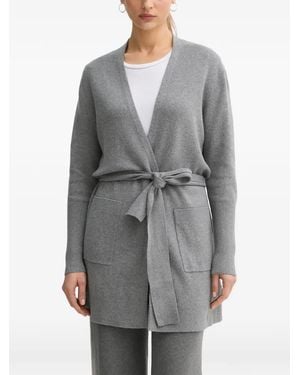Joop! Cardigan Kardi À Taille Ceinturée - Gris