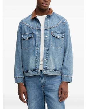 Levi's Western Shorthorn Trucker Denim Jacket - Blue
