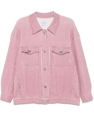 Barrie Veste À Rayures - Pink