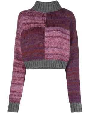 D'Estree Maglione Damien Effetto Mélange - Viola