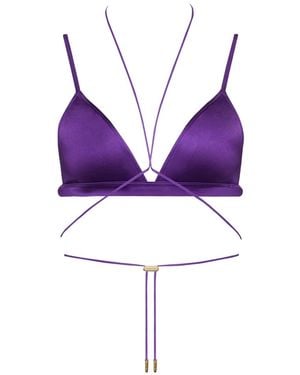 Maison Close Top Bikini A Triangolo Glow - Viola