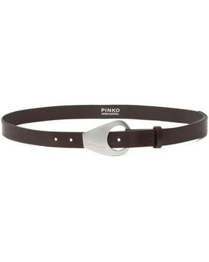 Pinko Geometric Buckle Belt - Brown