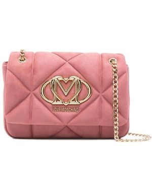 Love Moschino キルティング ショルダーバッグ - ピンク
