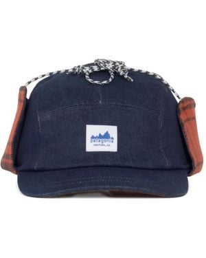 Patagonia Plaid-Insert Five-Panel Baseball Cap - Blue
