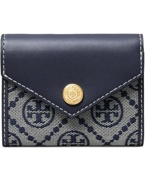 Tory Burch T-Monogram Envelope Wallet - Blue