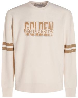 Golden Goose Logo-Graphic Sweatshirt - White