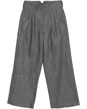 LABRUM LONDON プリーツポケット パンツ - グレー