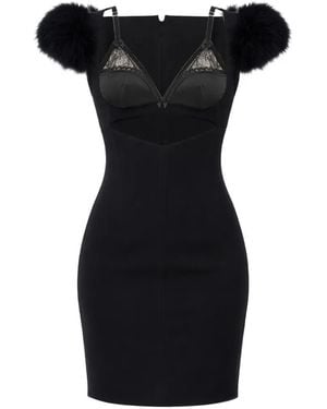 DSquared² Cut-Out Mini Dress - Black