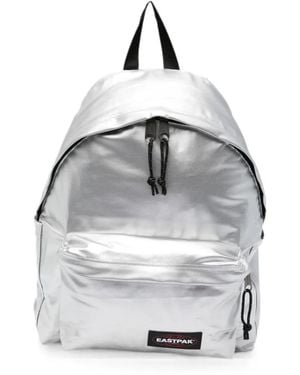Eastpak Day Pak'R Metallic-Effect Logo-Patch Backpack - White