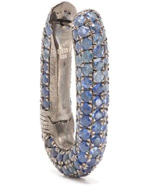 Selim Mouzannar Saphire Hoop Earring - Blue