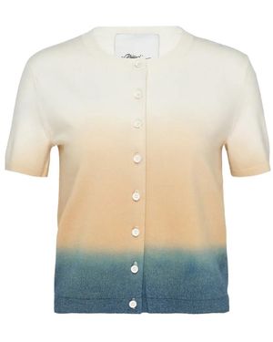 3.1 Phillip Lim Short-Sleeve Cardigan - White