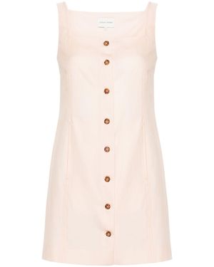 Loulou Studio Idon Virgin Wool Minidress - Natural