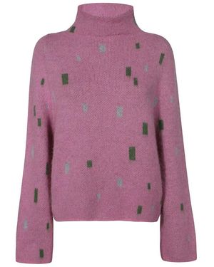 Emporio Armani Turtleneck Jumper - Purple