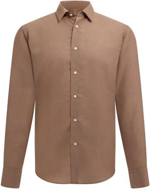 BOGGI Linen Shirt - Brown