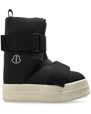 Moncler Logo-Patch Snow Boots - Black