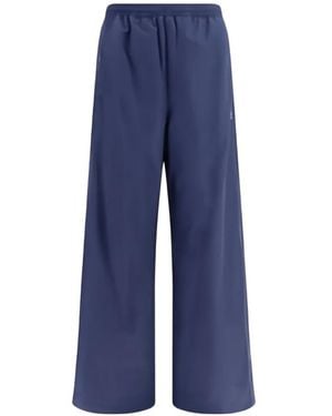 Balenciaga Piped Track Trousers - Blue