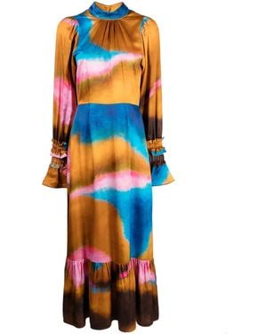 Helmstedt Alina Abstract-Pattern Print Dress - Orange