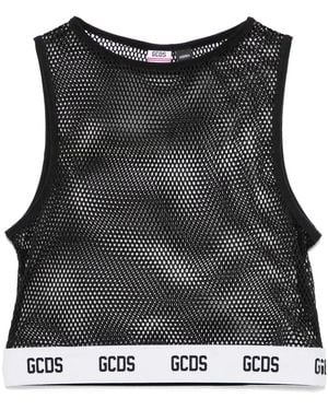 Gcds Essentials Net Top - Black
