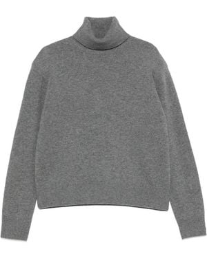 Frankie Shop Gala Ribbed-Trim Jumper - Grey