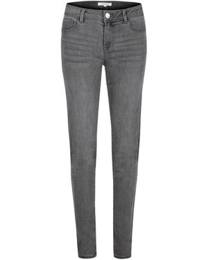 Morgan Vaqueros Slim Con Efecto Lavado - Gris