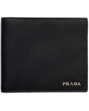 Prada Saffiano Leather Wallet - Black