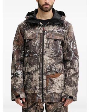 Rip Curl Pinna Graphic-Print Hooded Jacket - Brown