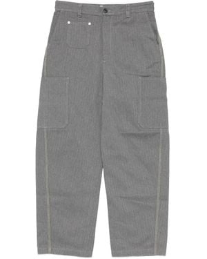 Givenchy Denim Trousers With Front 'Couture' Seams - Grey