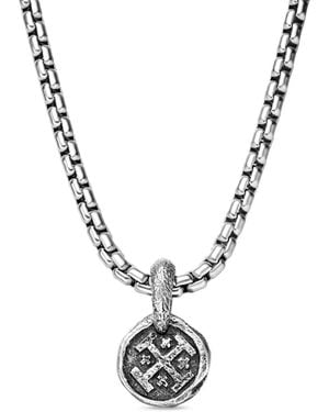 David Yurman Pendente Shipwreck Coin - Bianco
