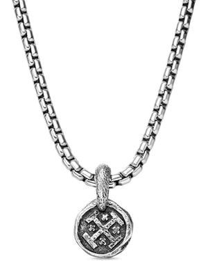 David Yurman Sterling Shipwreck Coin Amulet (17Mm) - Metallic