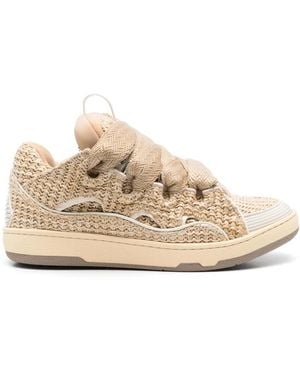 Lanvin Curb Trainers - Natural