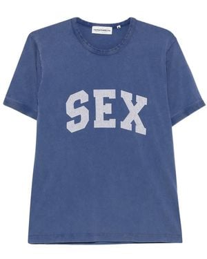 Carne Bollente Round-Neck T-Shirt - Blue
