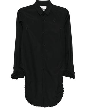 Noir Kei Ninomiya Ruffle Long-Sleeve Shirt - Black