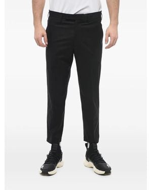 Neil Barrett Concealed-Fastening Cropped Tailored Trousers - Black
