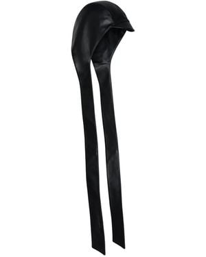 Jean Paul Gaultier Leather Hood - Black