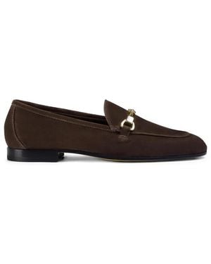 Doucal's Metal-Detail Suede Loafers - White
