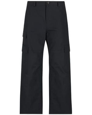 Balenciaga Ripstop-Texture Cargo Trousers - Black