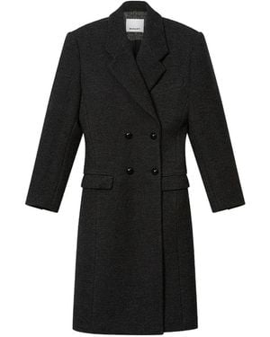 Isabel Marant Double-Breasted Erla Coat - Black