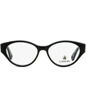 Lanvin オーバル眼鏡フレーム - ブラック