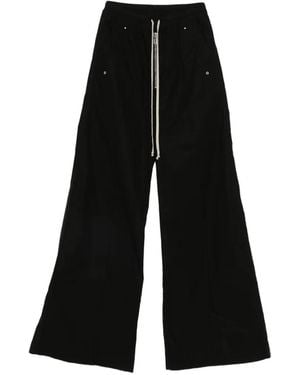 Rick Owens Geth Belas Cotton Trousers - Black