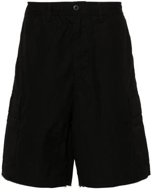 032c Logo-Patch Cargo Shorts - Black