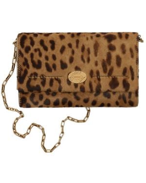 Burberry Cotswolds Chain Strap Wallet Bag - Brown