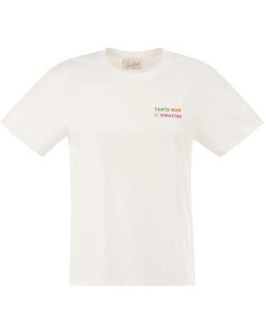 MC2 Saint Barth T-Shirt En Coton Emilie À Motif Brodé - White