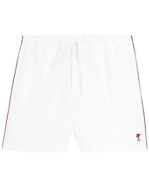 Ami Paris Cotton Arrow Short - White